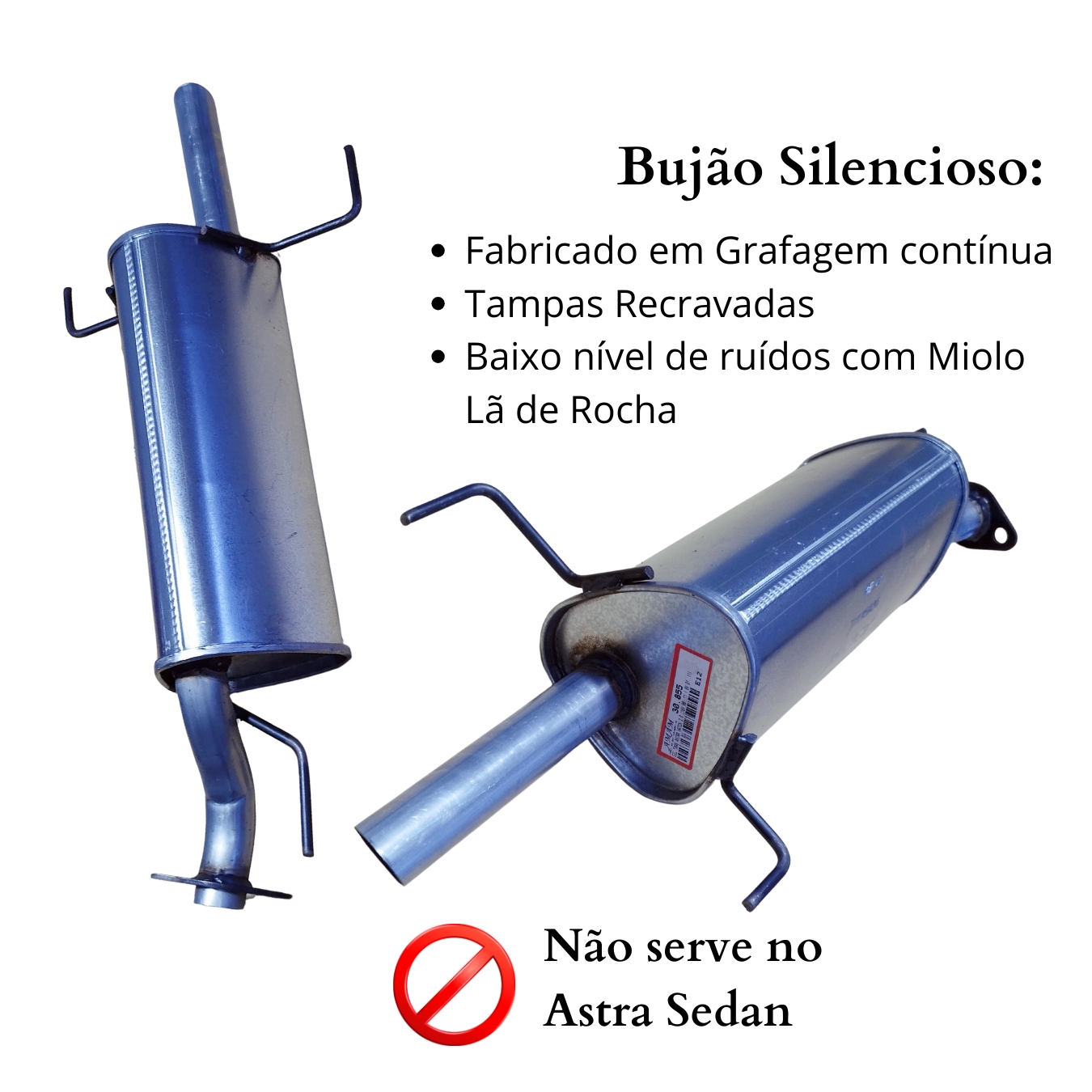 Silencioso Escapamento Traseiro Chevrolet...