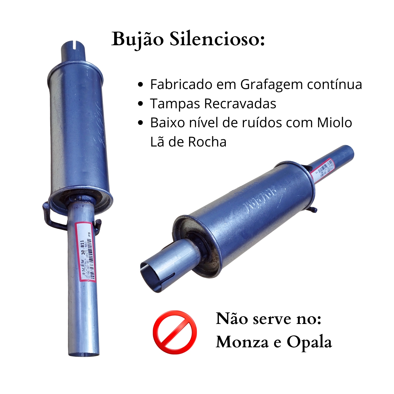 Silencioso Escapamento Traseiro Chevrolet...