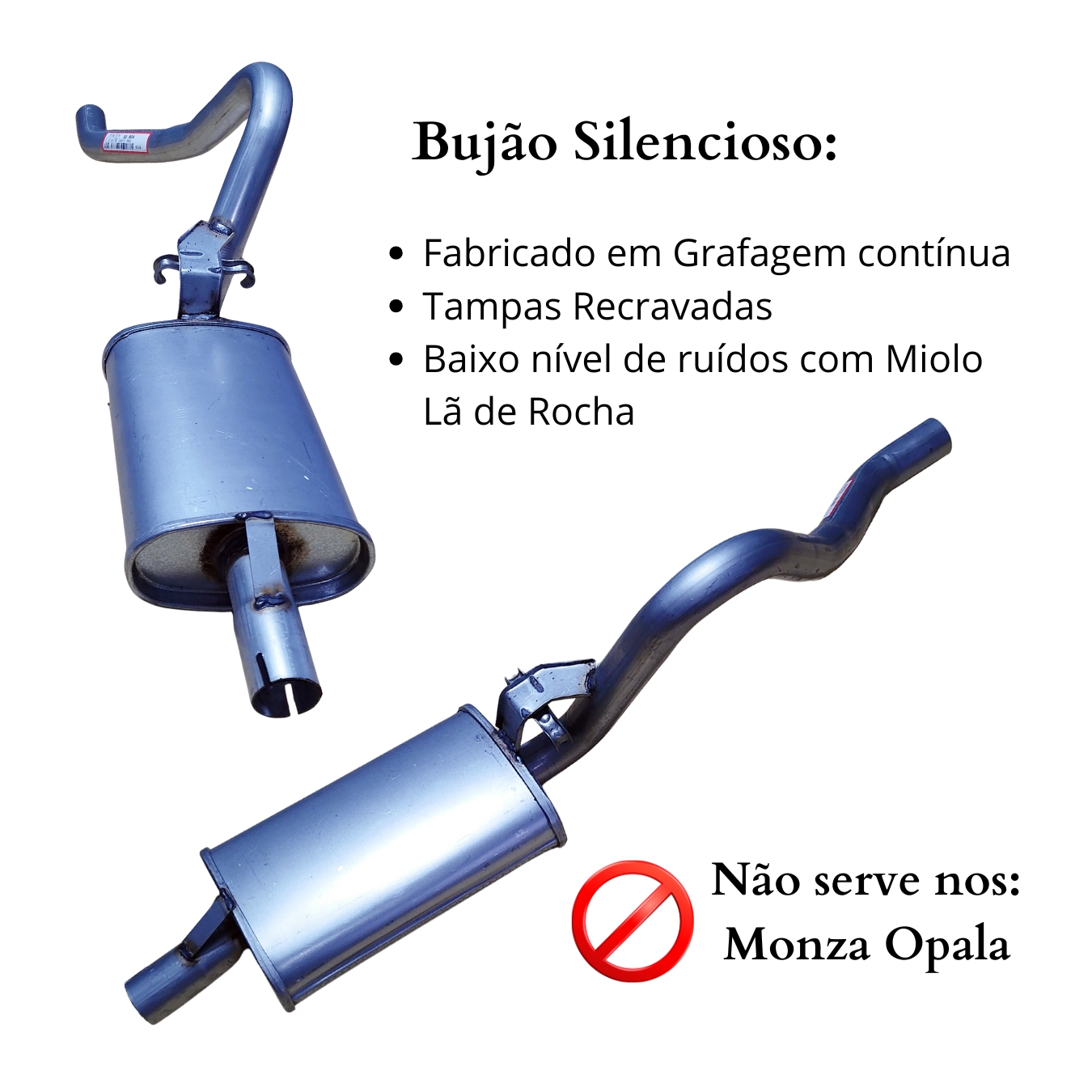 Escapamento Silencioso Intermediario Chev...