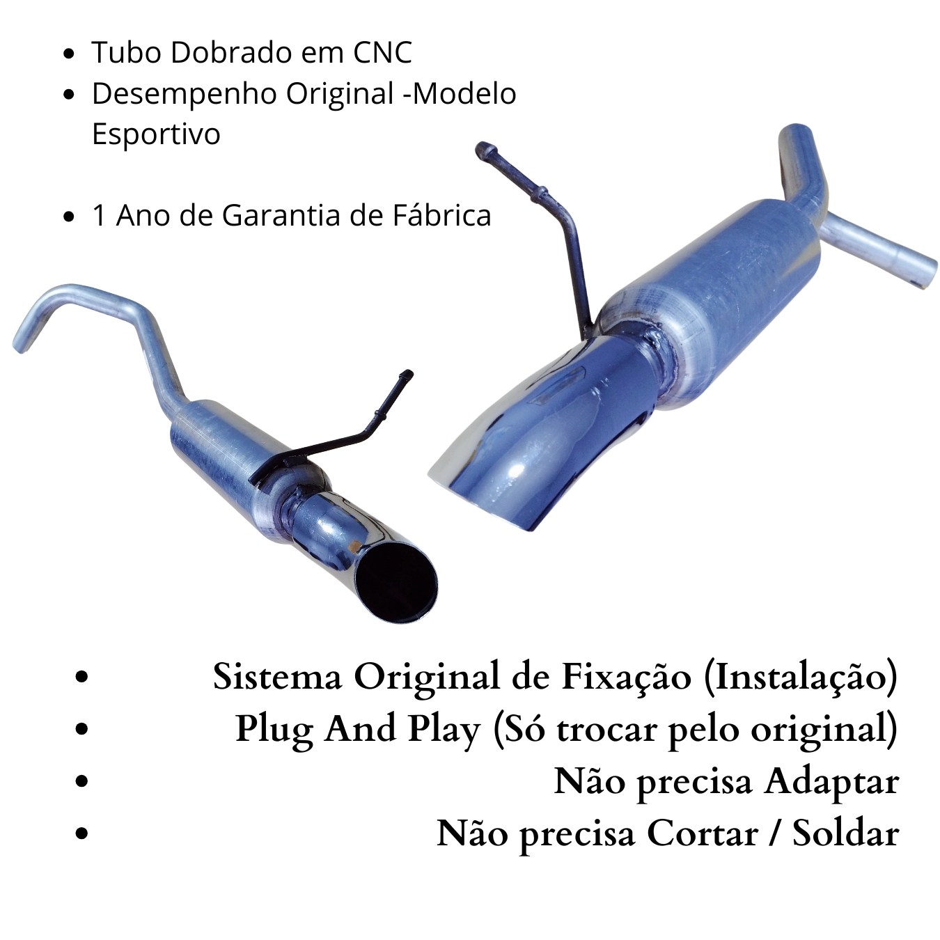 Escapamento Silencioso Intermediario Volk...